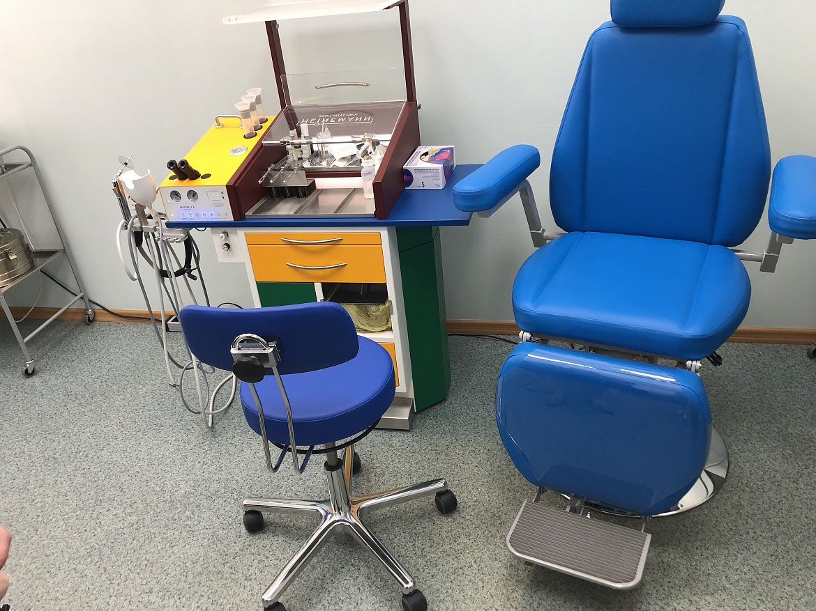 Современным оборудованием оснащены кабинеты офтальмолога и лора в поликлинике